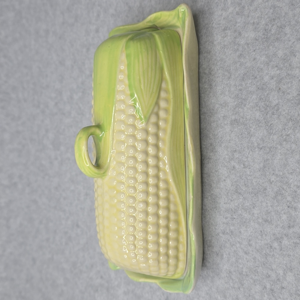 Vintage Ceramic Corn on the Cob Butter Dish - Farmhouse Kitchen Decor - Picture 3 of 13